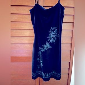 Charlotte Russe Royal Blue Velvet Dress